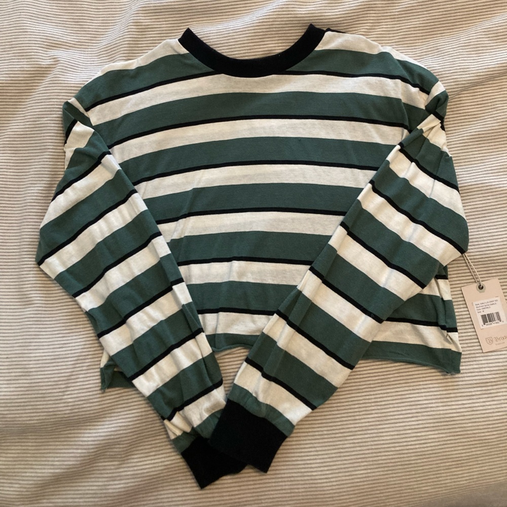 BRIXTON “EMILY” LONG SLEEVE STRIPED SHIRT